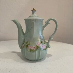 Vintage Hand-Painted Artist-Signed Coffee / Teapot – Made in Japan EUC